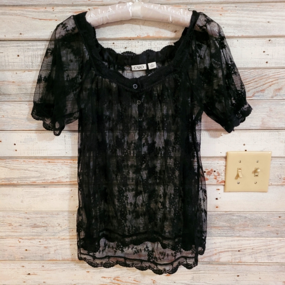 Cato all lace medium top